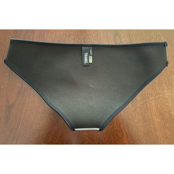 Triangl Swimwear Chloe Neoprene Bikini Bottom ONLY in White Black Medium - Picture 9 of 12